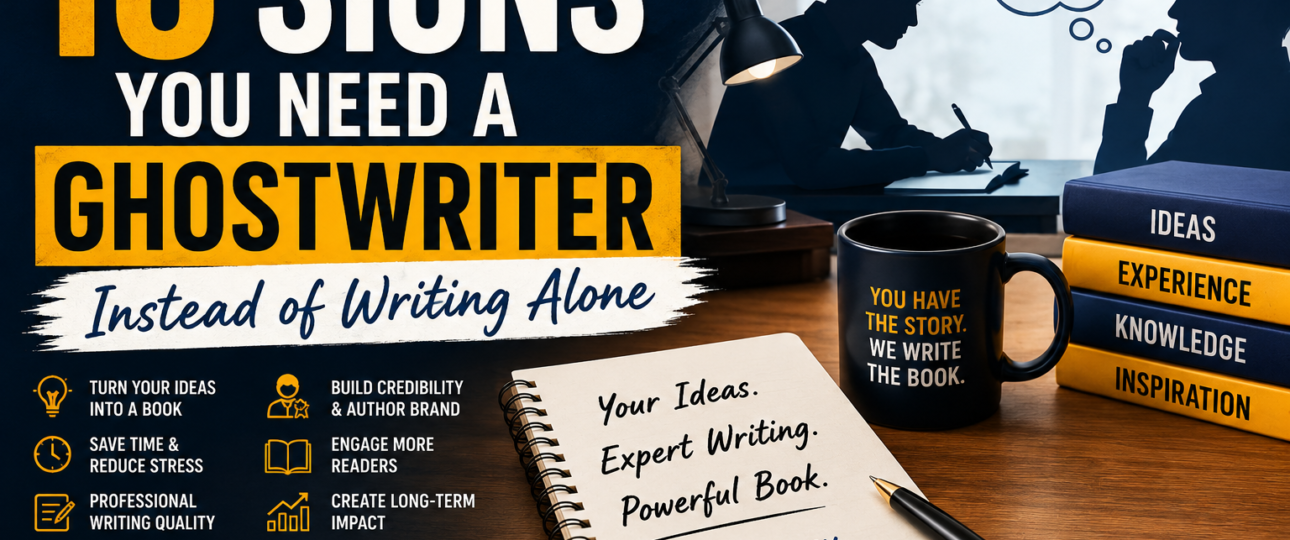 10 signs you need a ghostwriter instead of writing alone