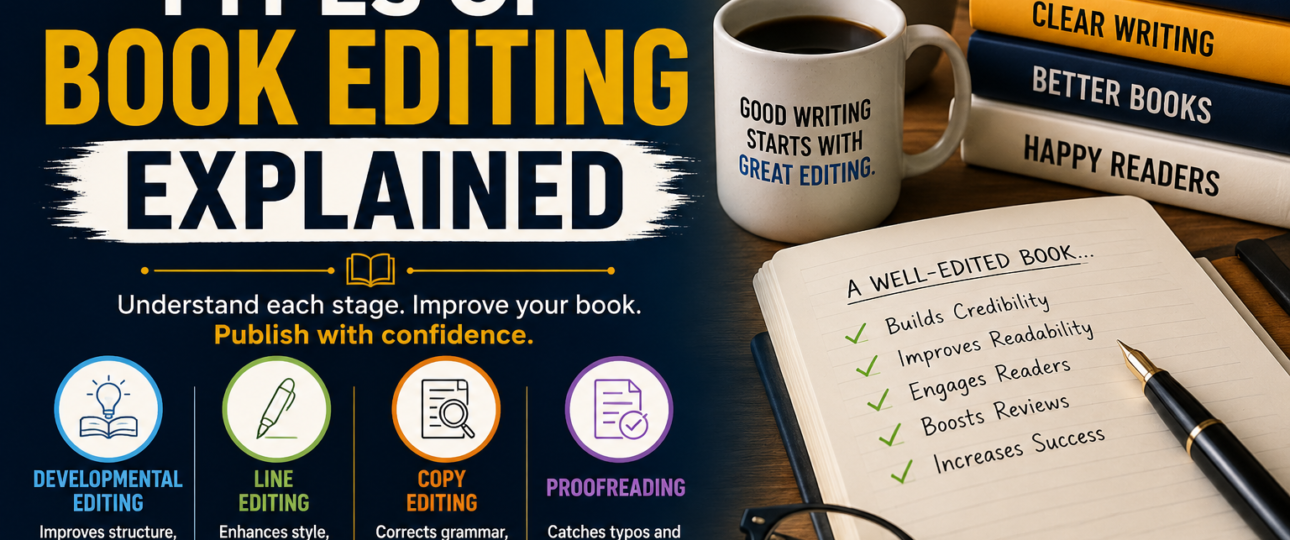 Different types of book editing explained