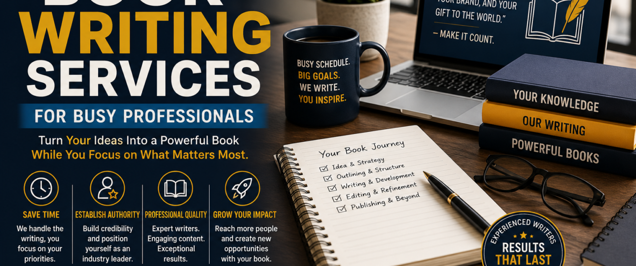 Best book writing services for busy professionals and entrepreneurs