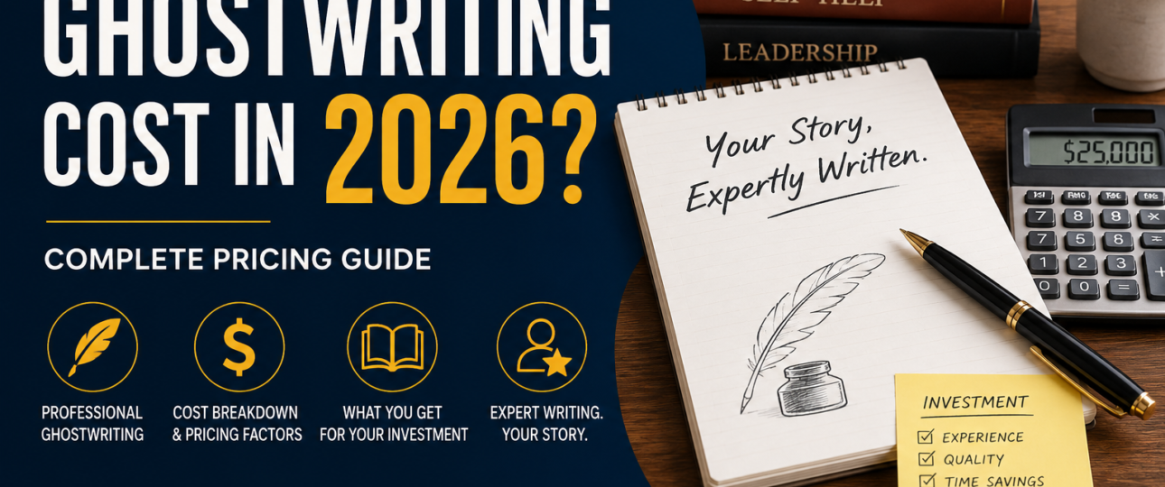 How much does ghostwriting cost in 2026 pricing guide