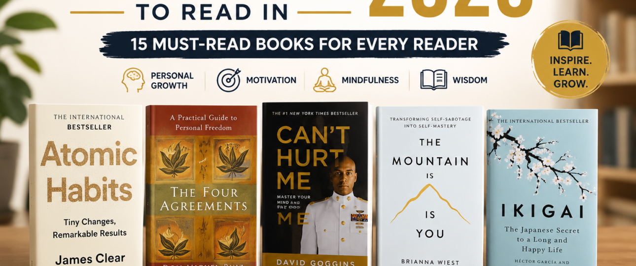 Best Books to Read in 2026 featuring bestselling self-help and personal development books