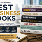 Best Business Books featuring Rich Dad Poor Dad, Atomic Habits, Deep Work, Think and Grow Rich, The Psychology of Money, and Ikigai by Books Nova.